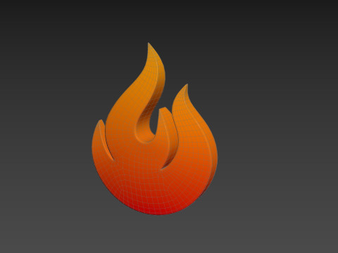 Symbol004 Flame 3D मॉडल