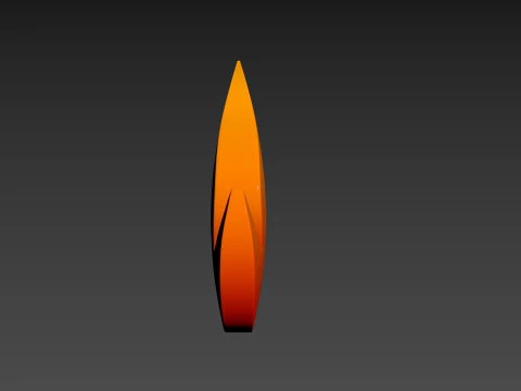 Symbol004 Flame 3D Model