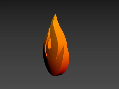 Symbol004 Flame 3D Model