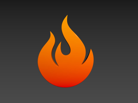 Symbol004 Flame 3D मॉडल