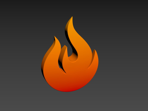 Symbol004 Flame 3D मॉडल