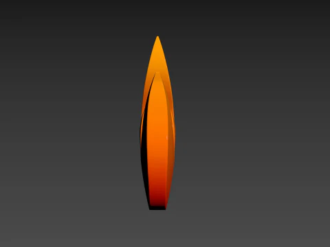 Symbol004 Flame 3D Model