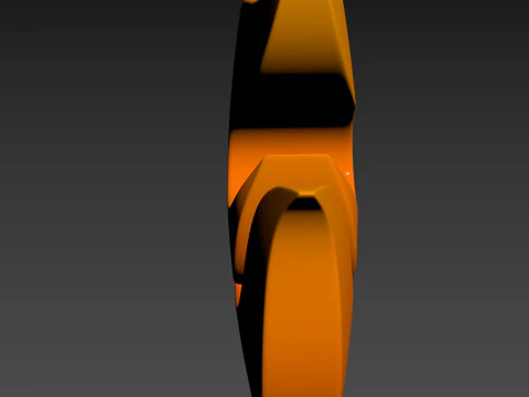 Symbol004 Flame 3D Model