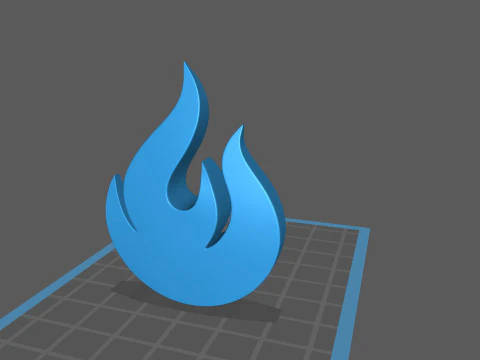 Symbol004 Flame 3D Model