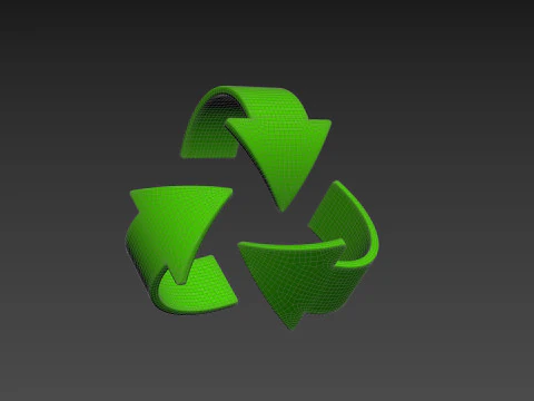 Symbol005 Recykling Model 3D