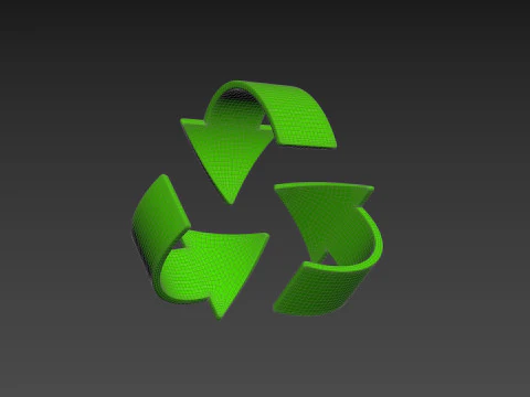 Symbol005 Recykling Model 3D