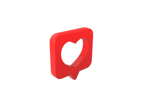 Symbol008 Heart Message Model 3D