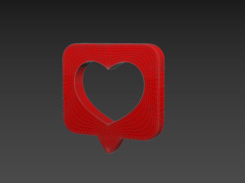 Symbol008 Heart Message Model 3D