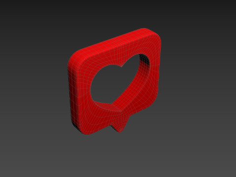 Symbol008 Heart Message Model 3D