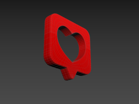 Symbol008 Heart Message Model 3D
