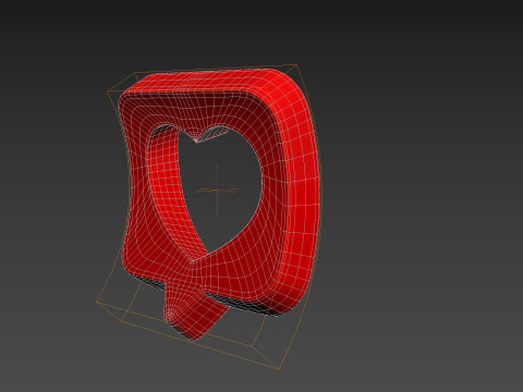 Symbol008 Heart Message Model 3D