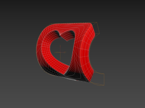 Symbol008 Heart Message Model 3D