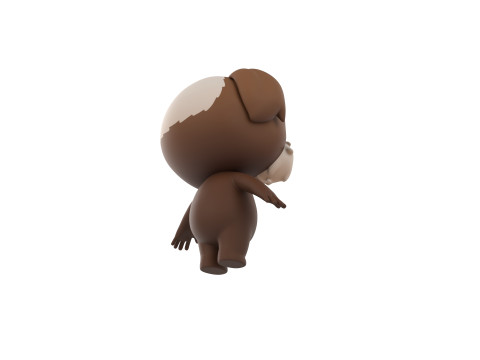Character199 Shih Tzu Dog 3D Model
