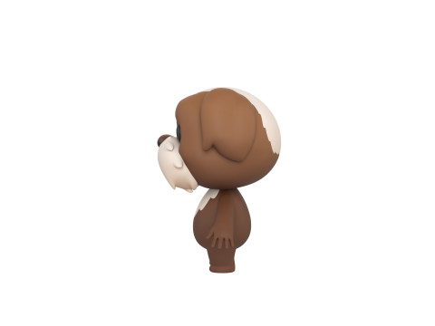 Character199 Shih Tzu Dog 3D Model