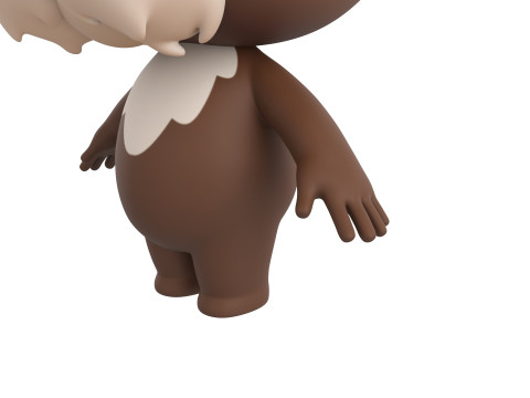 Character199 Shih Tzu Dog 3D Model