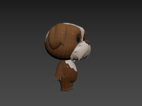 Character199 Shih Tzu Dog 3D Model