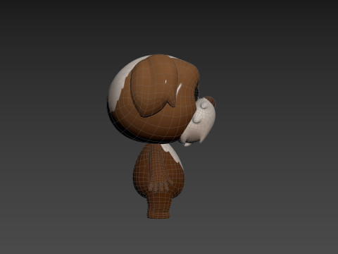 Character199 Shih Tzu Dog 3D Model