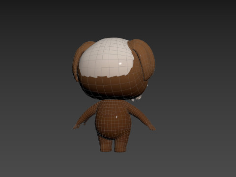 Character199 Shih Tzu Dog 3D Model