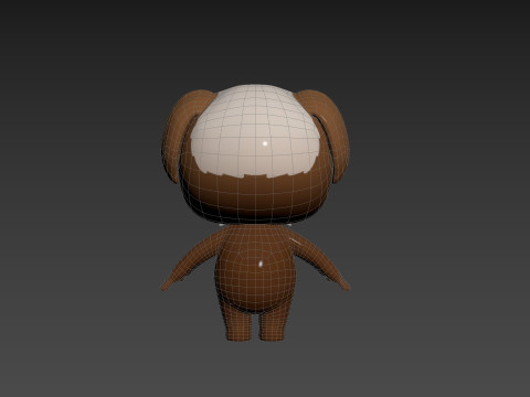 Character199 Shih Tzu Dog 3D Model