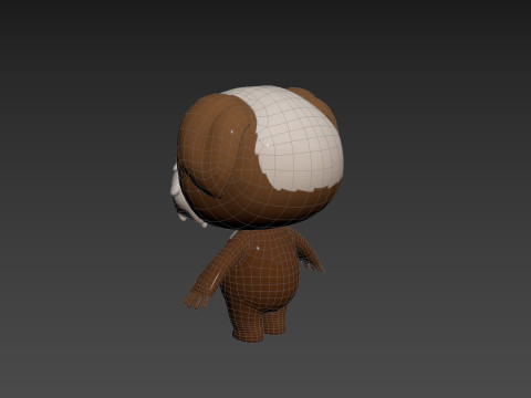 Character199 Shih Tzu Dog 3D Model