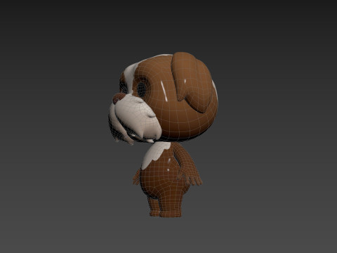 Character199 Shih Tzu Dog 3D Model