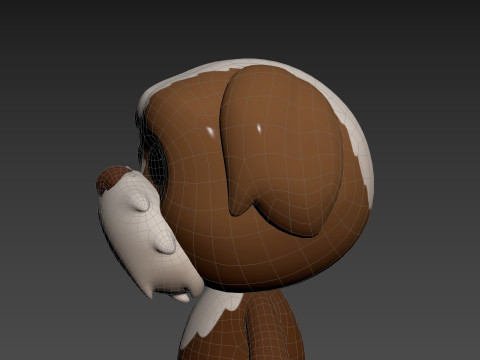 Character199 Shih Tzu Dog 3D Model