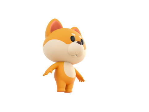 Character200 Shiba Dog Model 3D