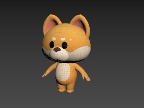 Character200 Shiba Dog Model 3D