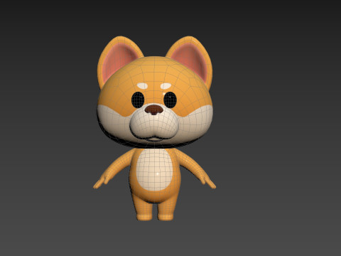 Character200 Shiba Dog Model 3D