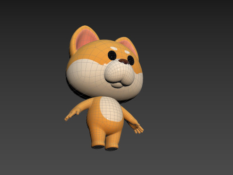 Character200 Shiba Dog Model 3D