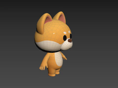 Character200 Shiba Dog 3D Model