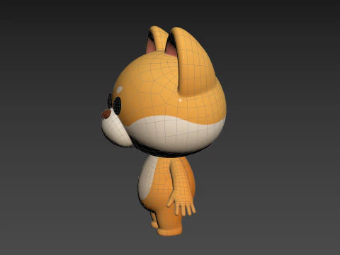 Character200 Shiba Dog 3D Model