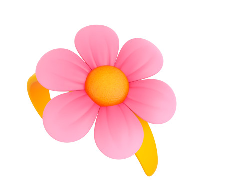 Prop197 Flower Headband Modello 3D