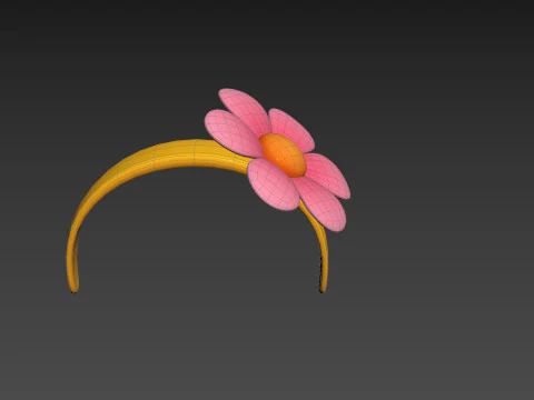 Prop197 Flower Headband 3D Model