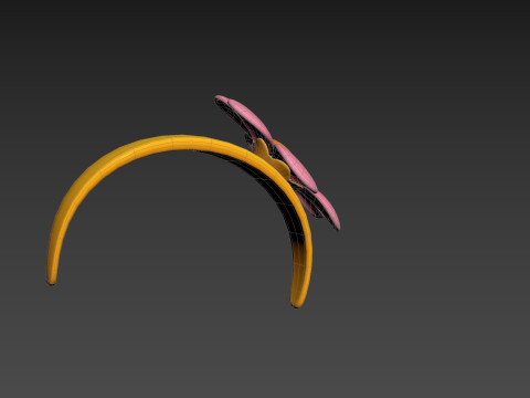 Prop197 Flower Headband Modello 3D