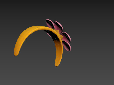 Prop197 Flower Headband Modello 3D