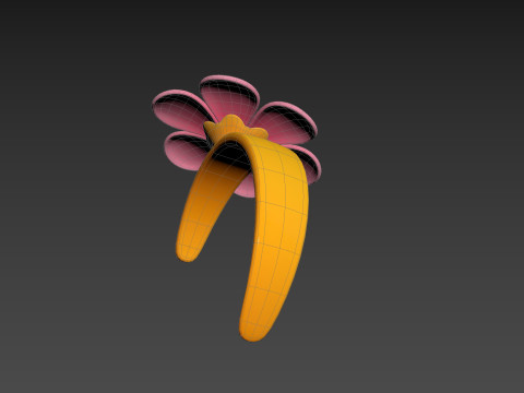 Prop197 Flower Headband Modello 3D