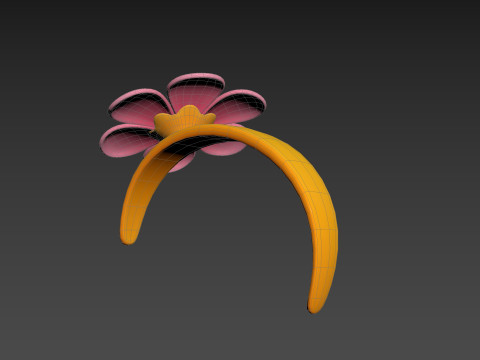 Prop197 Flower Headband Modello 3D