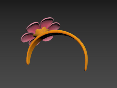 Prop197 Flower Headband Modello 3D