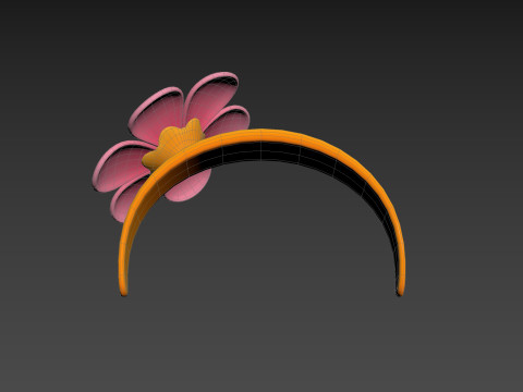 Prop197 Flower Headband Modello 3D