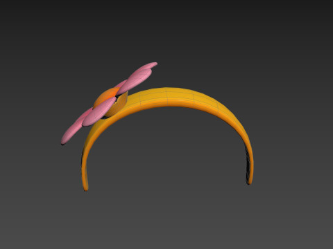 Prop197 Flower Headband Modello 3D