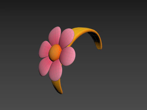 Prop197 Flower Headband 3D Model