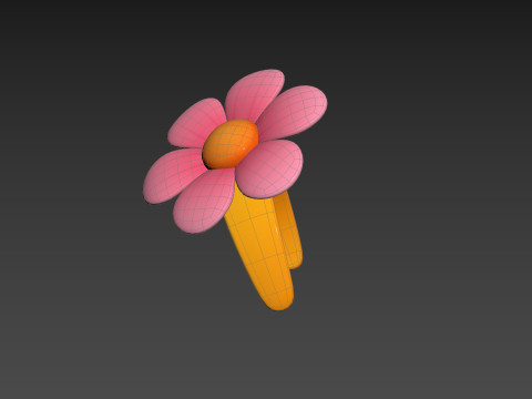 Prop197 Flower Headband Modello 3D