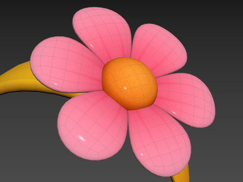 Prop197 Flower Headband Modello 3D