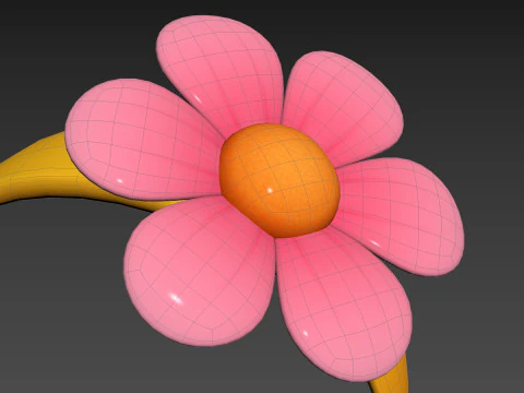 Prop197 Flower Headband 3D Model