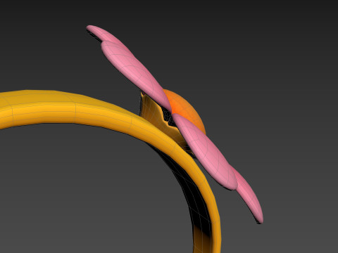 Prop197 Flower Headband Modello 3D