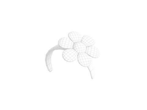 Prop197 Flower Headband Modello 3D
