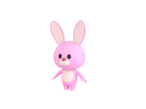 Character201 Bunny 3D Model