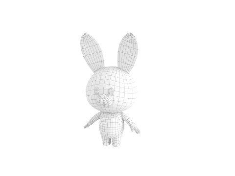 Character201 Bunny 3D Model