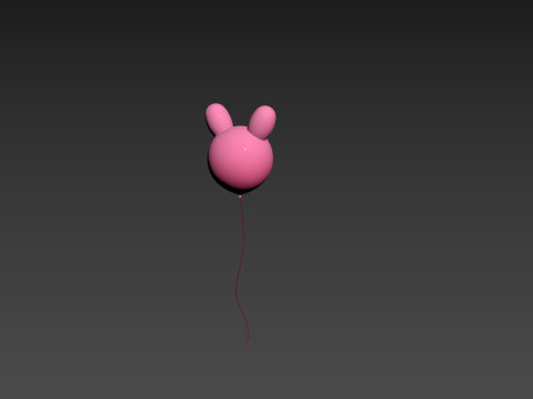 Prop201 Rabbit Balloon 3D Model